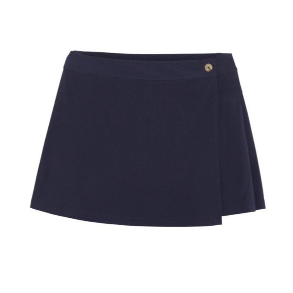 Puma Resort Wrap Deep Navy Skort Skirt Golf Active Women Stretch Woven Medium
